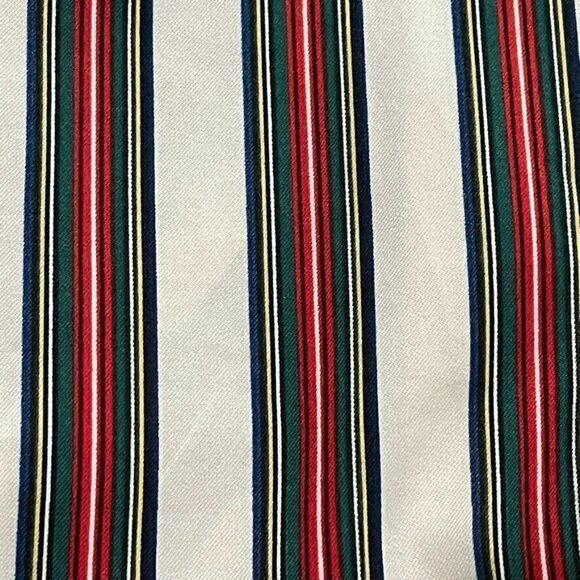Vintage 1970s Womens Striped Collared Preppy Long Sleeve Retro Blouse Sz M - Picture 3 of 9